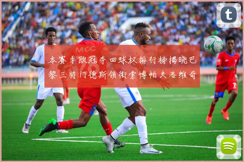 本赛季欧冠夺回球权排行榜揭晓巴黎三将门德斯领衔索博帕夫洛维奇紧随其后